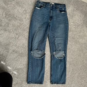 Abercrombie CURVE LOVE Ankle Straight Leg Jeans 31L